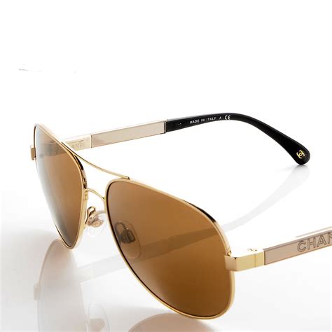 chanel gold sunglasses|discounted Chanel women's sunglasses.